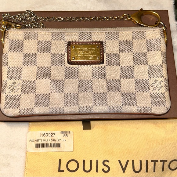 Louis Vuitton POCHETTE MILL \ DAM. AZ, Mi A / white - Picture 1 of 16